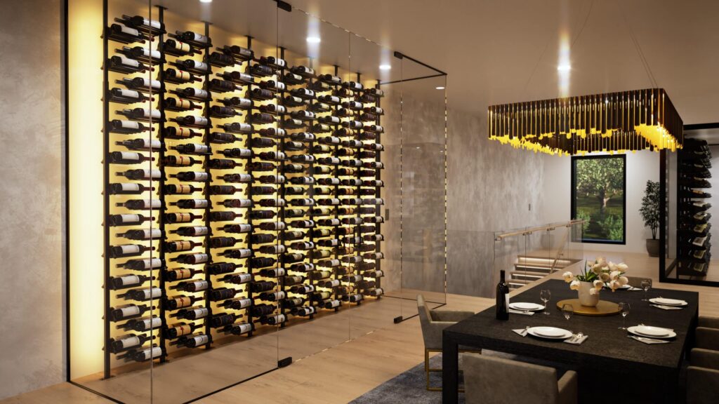 Bellaire Contemporary Wine Wall